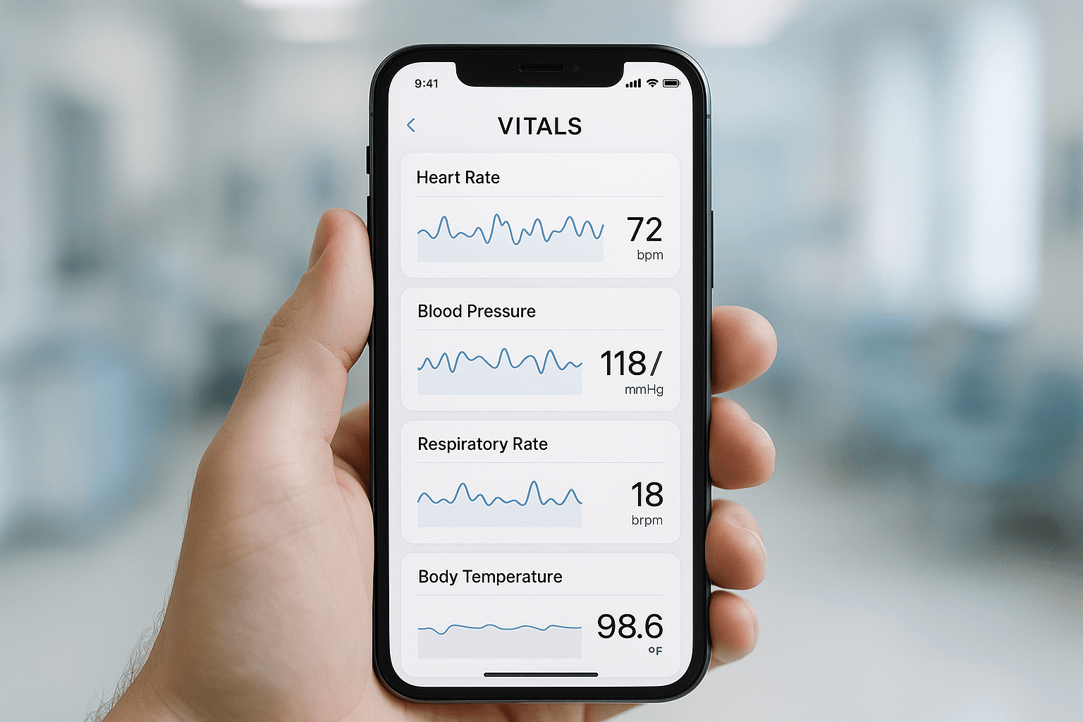 Healthcare technology and patient vital signs monitoring